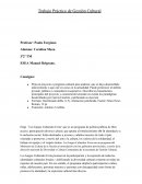 Trabajo Práctico de Gestión Cultural