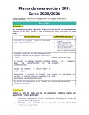 Planes de emergencia y dispositivo de riesgos previsibles