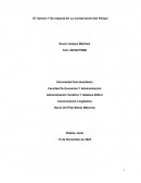 El turismo y su Impacto en la conservación del parque