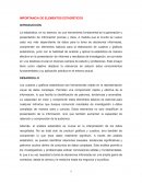 Importancia de los elementos estadísticos
