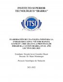 Elaboración de una página web para la Unidad Educativa “Víctor Manuel Guzmán”