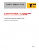 El análisis empresarial y su impacto para el desarrollo comunicativo de las MYPE