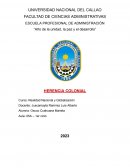 Resumen de la herencia colonial Capitulo II: Perú en el mundo