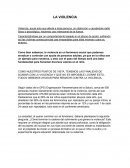 Ensayo - La violencia