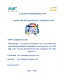 Metodologías y estrategias Innovadoras para potencializar el aprendizaje significativo, aplicadas por los docentes