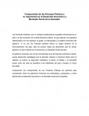 Componentes de las Finanzas Públicas y su importancia en el Desarrollo Económico y Bienestar Social de la Sociedad