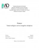 Temas teológicos en los evangelios sinópticos