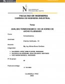 Análisis termodinámico de un horno de lecho fluidizado