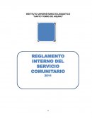 Reglamento de Servicio Comunitario del IUESTA