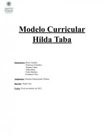 Modelo Curricular Hilda Taba. Página 1