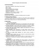 Informe Proyectivo del test del árbol