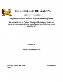 Implementación de Políticas Públicas sobre seguridad