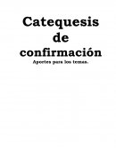 Catequesis de confirmación
