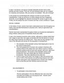 Evolution of woman at work