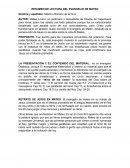 Resumen del Evangelio de Mateo