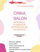 Actividad 2. Planeacion estrategica de un negocio