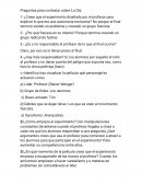 Preguntas para contestar sobre La Ola