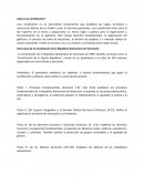 Estructura de la Constitución de la República Bolivariana de Venezuela