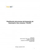 Planificación del proceso de Evaluación de Desempeño Caso empresa “Falris”