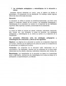 Las estrategias pedagógicas y metodológicas de la educación y cultura