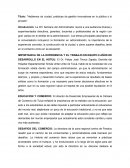 Hablemos de ciudad, prácticas de gestión innovadoras en lo público y lo privado