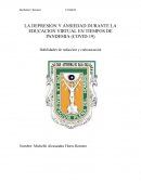 La depresion y ansiedad en tiempos Covid 19