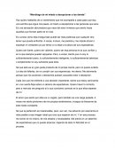 Monólogo de mi miedo a decepcionar a los demás