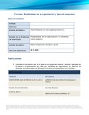 Modalidades de la organización y tipos de empresas