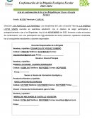 Conformación de la Brigada Ecológica Escolar 2023-2024