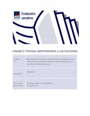 Proceso administrativo y sus funciones
