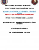 Planificacion y evaluacion de la actividad física