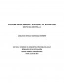 Descentralización territorial: en busqueda del municipio como centro del desarrollo