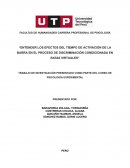 Entender los efectos del TIempo de activación de la barra en el proceso de discriminación condicionada en ratas virtuales