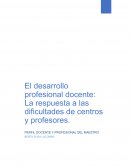 Perfil docente y profesional del maestro