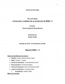Corrección y análisis de un protocolo de WISC- V