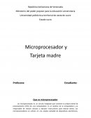 Microprocesador y tarjeta madre