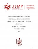 Informe de estabilidad de taludes