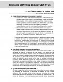 Fijación de costos y precios