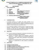 Plan de trabajo de la comisión de municipio 2023