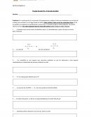 Evolución prueba dos de Química Orgánica I Sustitución