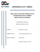 Pago o ejecución forzosa de los contribuyentes en el régimen simplificado de confianza