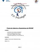 Teoría de Valencia y Expectativas de VROOM