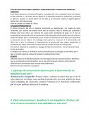 Caso estudio relaciones laborales: remuneraciones y beneficios laborales