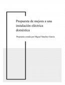 Propuesta de mejora para una instalación eléctrica domestica