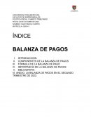 La balanza de pagos en el segundo trimestre de 2023