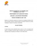 Análisis a los estados financieros