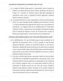 ¿Es posible que la filosofía genere un pensamiento crítico? ¿Por qué?