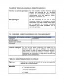 Taller de tecnicas avanzadas: cemento quirurico