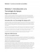 Introducción a la Tecnología de Apoyo (AT)