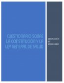 Cuestionario sobre leyes de la salud